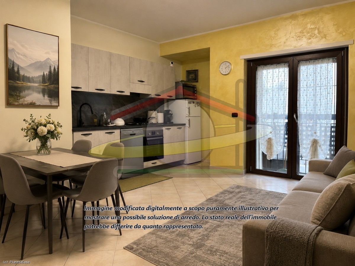 Interno dell'appartamento in via Vincenzo Falcone